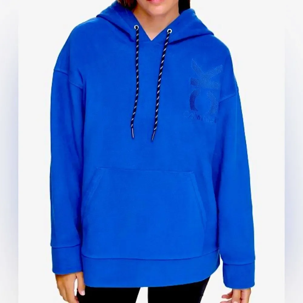 Calvin Klein Oversized CK Women’s Fleece NWT PULLOVER Hoodie